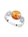 thumb Exquisite Shiny Cubic austrian Crystals Alloy Ring 2