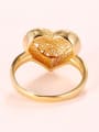 thumb Copper Alloy 18K Gold Plated Heart-shaped Stamp Ring 2