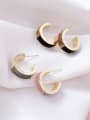 thumb Alloy With Gold Plated Simplistic Geometric Stud Earrings 3