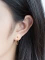 thumb Temperament Geometric Shaped S925 Silver Stud Earrings 1