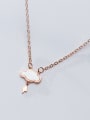 thumb 925 Sterling Silver With Rose Gold Plated Simplistic Clouds Pendant Necklaces 2