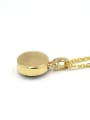 thumb Fashion Round Natural Crystal Gold Plated Necklace 2
