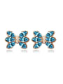 thumb Fashion Marquise austrian Crystals Bowknot Alloy Stud Earrings 4