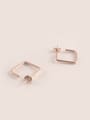 thumb Simple Square Opening Stud Earrings 0