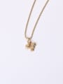 thumb Titanium With Gold Plated Simplistic Cross Necklaces 1
