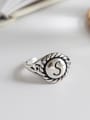 thumb 925 Sterling Silver With Antique Gold Plated letter S Rings 0