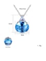 thumb 925 Sterling Silver With Platinum Plated Simplistic Oval  Cubic Zirconia Necklaces 4