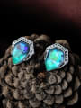 thumb Alloy Fashion Exquisite Artificial Stones stud Earring 3