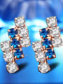 thumb Fashion Geometric Crystal Women Clip Earrings 2