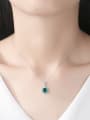 thumb 925 Sterling Silver With Cubic Zirconia  Simplistic Geometric Necklaces 1