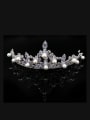 thumb Luxury Shining Artificial Pearls Zircons Hair Accessories 0