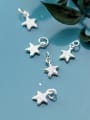 thumb 925 Sterling Silver With Platinum Plated Personality Sea Star Charms 1