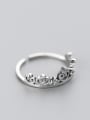 thumb All-match Crown Shaped Rhinestone S925 Silver Ring 0
