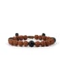 thumb Wooden Beads Stones Handmade Fashion Bracelet 2
