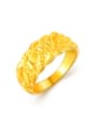 thumb Women Frosted 24K Gold Plated Copper Ring 0