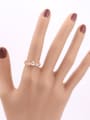 thumb Single Line AAA Zircons Plating Wedding Ring 1