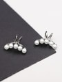 thumb Freshwater Pearls Silver Clip On Earrings 0