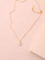 thumb Temperament Simple Zircon Clavicle Necklace 1