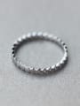 thumb S925 Silver Zircon Single Line Midi Ring 2