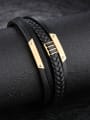 thumb Fashion Multi-band Artificial Leather Gold Plated Bracelet 2