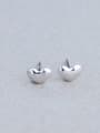 thumb Exquisite 925 Silver Heart Shaped stud Earring 2