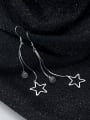 thumb 925 Sterling Silver With Platinum Plated Personality Pentagram  Hook Earrings 1