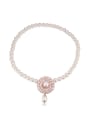 thumb Fashion Shiny AAA Zirconias Imitation Pearls-covered Alloy Necklace 0