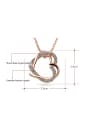 thumb Alloy Rose Gold Plated Fashion Austria Crystal Heart Two Pieces Jewelry Set 2