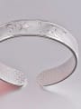 thumb Bohemia style 999 Silver Stars-etched Opening Bangle 2