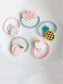 thumb Rubber Band With Cellulose Acetate Cute Fruit Children  Hair Ropes 0