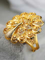 thumb Copper Alloy 24K Gold Plated Classical style Peacock Ring 2