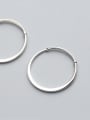 thumb S990 silver bracelet female wind simple circular opening adjustable hand ring tide hand S2420 1