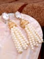 thumb White Artificial Stones drop earring 2