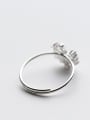 thumb Exquisite Tree Shaped Zircon S925 Silver Ring 1