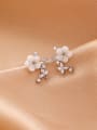 thumb Alloy With Platinum Plated Cute Acrylic Flower Stud Earrings 2