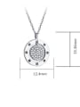 thumb 925 Sterling Silver With  Cubic Zirconia Personality Concentric round  Necklaces 3