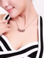 thumb Women Trendy Rose Gold Crystal Necklace 1