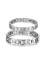 thumb Fashion Rhinestones Magnets Titanium Lovers Bracelet 0