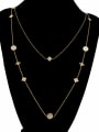 thumb Exquisite Geometric Shaped Shells Simple Necklace 0