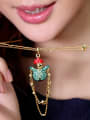 thumb Snowman Shaped Crystal Necklace 1