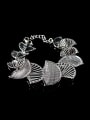 thumb Exaggerated Fan-shaped Four Pieces Jewelry Set 2
