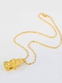 thumb Copper Alloy 24K Gold Plated Classical Beast Necklace 1