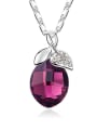 thumb Simple austrian Crystals Pendant Alloy Necklace 3
