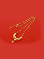 thumb Copper Alloy Gold Plated Classical Flower Two Pieces Jewelry Set 1