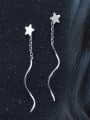 thumb Personality Star Shaped S925 Silver Drop Earrings 0