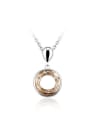 thumb Simple Artificial Crystal Round Necklace 0