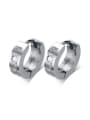 thumb Fashion Star Shaped Stainless Steel Clip Earrings 0