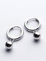 thumb Fashion Round Shaped S925 Silver Clip Earrings 1