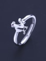 thumb Personalized Zodiac Rooster 925 Silver Opening Ring 2