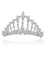 thumb Copper inlaid 3A zircon exquisite crown bride hairdressing 0